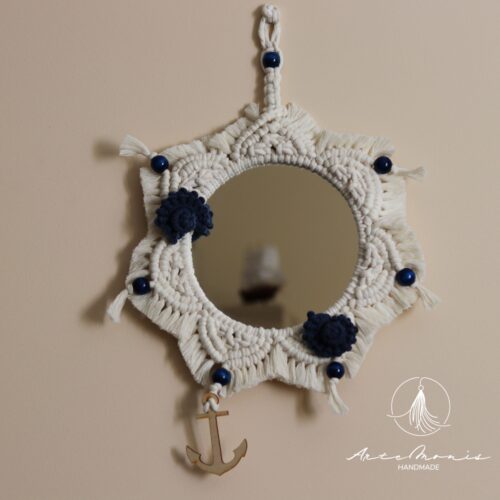 Makramowe lustro Marinero