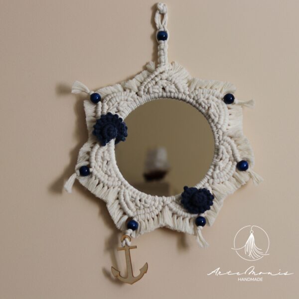 Makramowe lustro Marinero