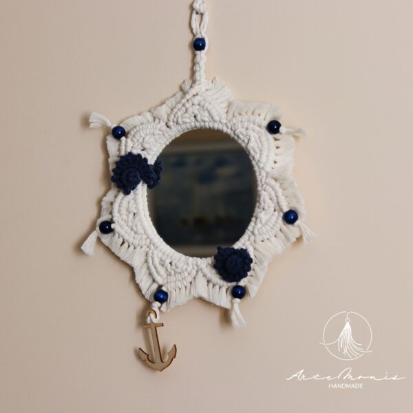 Makramowe lustro Marinero